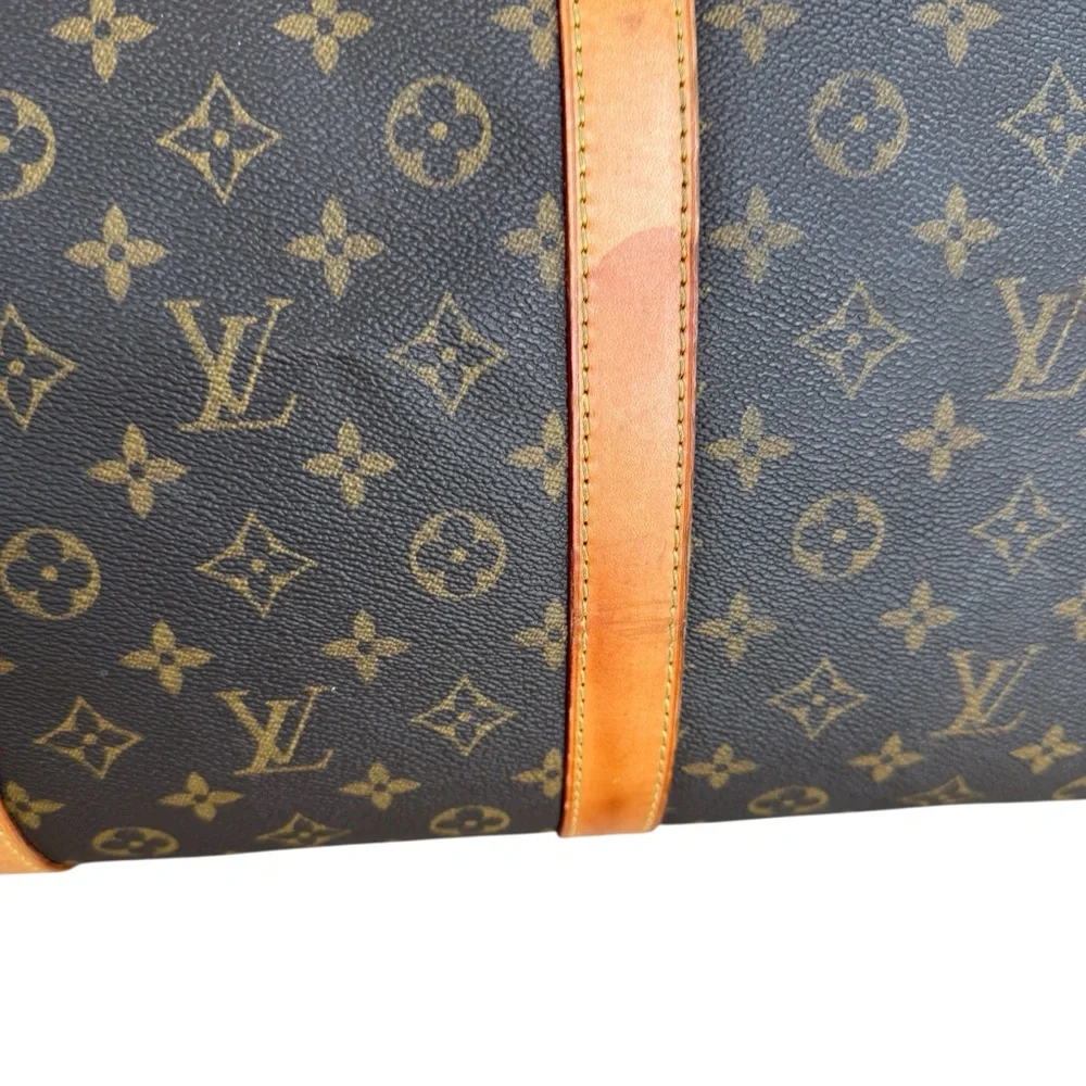 LOUIS VUITTON KEEPALL BANDOULIERE 55 TRAVEL BAG MONOGRAM